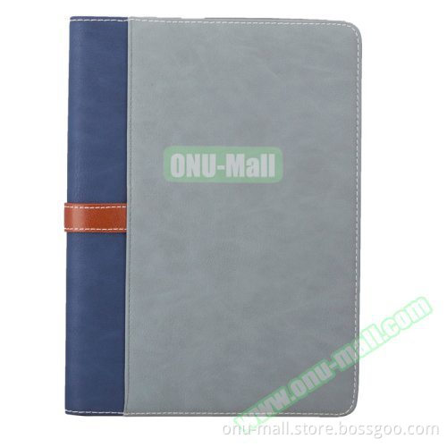 OEM Service Business Style Leather Protective Case for iPad Air 2 with 3 Gears Holder
